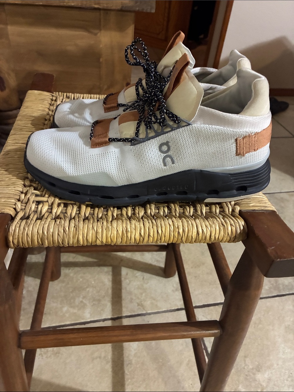 On Running Men's Cloudnova Athletic Sneakers in White, Black, Brown